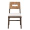 Baxton Studio Porsha Modern Bohemian Dark Brown Finished Mahogany Wood and Natural Rattan Dining Chair 225-13103-ZORO - alternate 9